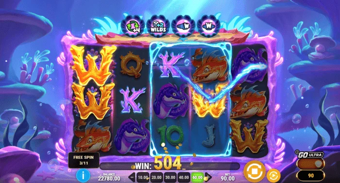 Manta Mayhem - Ushindi katika Free Spins na Sticky Wild